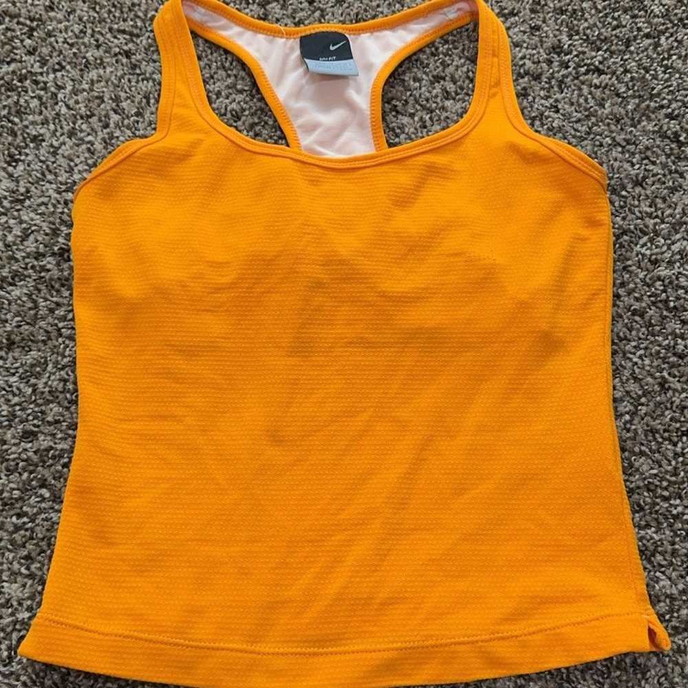 Nike Orange Tanktop Athletic Wear